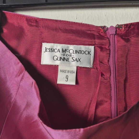 Gunne Sax For Jessica McClintock Vintage Coquette Barbiecore Pink Maxi Skirt 9 - Picture 5 of 7